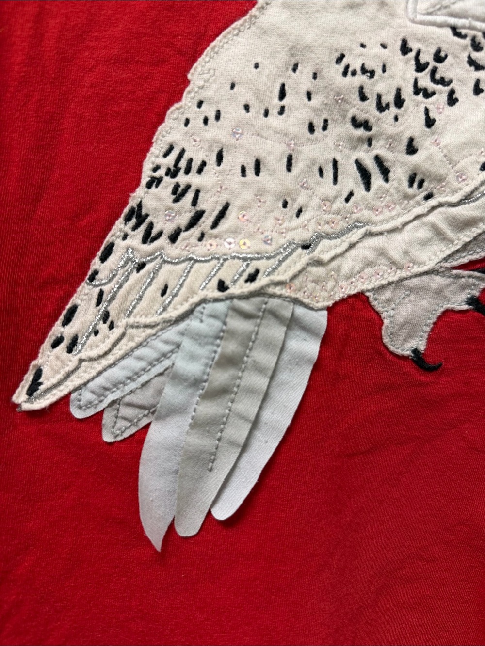 Harry Potter for Mini Boden kids’ Hedwig appliqué shirt - Picture 3 of 6
